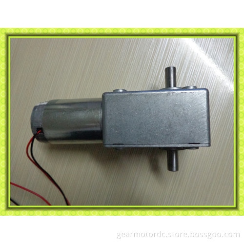 Silent low rpm dual shaft electrical auto coffee machine 12v 24v worm geared dc motor high torque